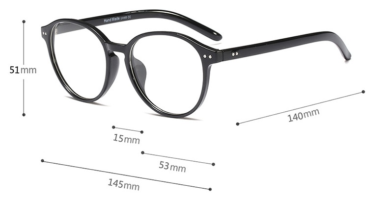 Женские прозрачные очки с черной оправой