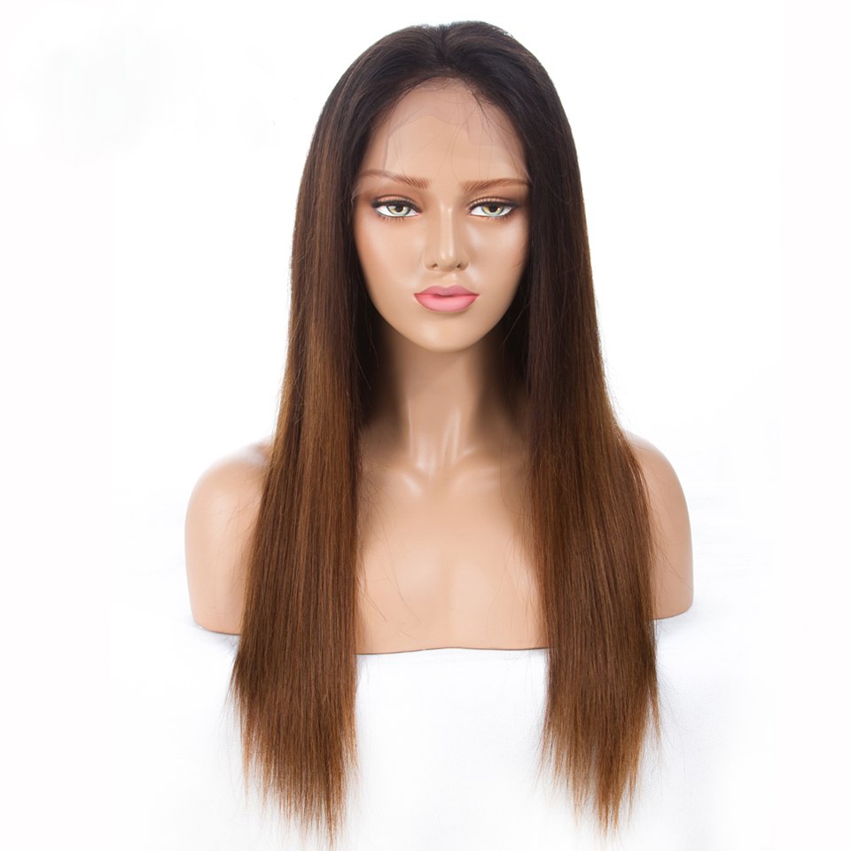 Длинный женский парик из натуральных волос