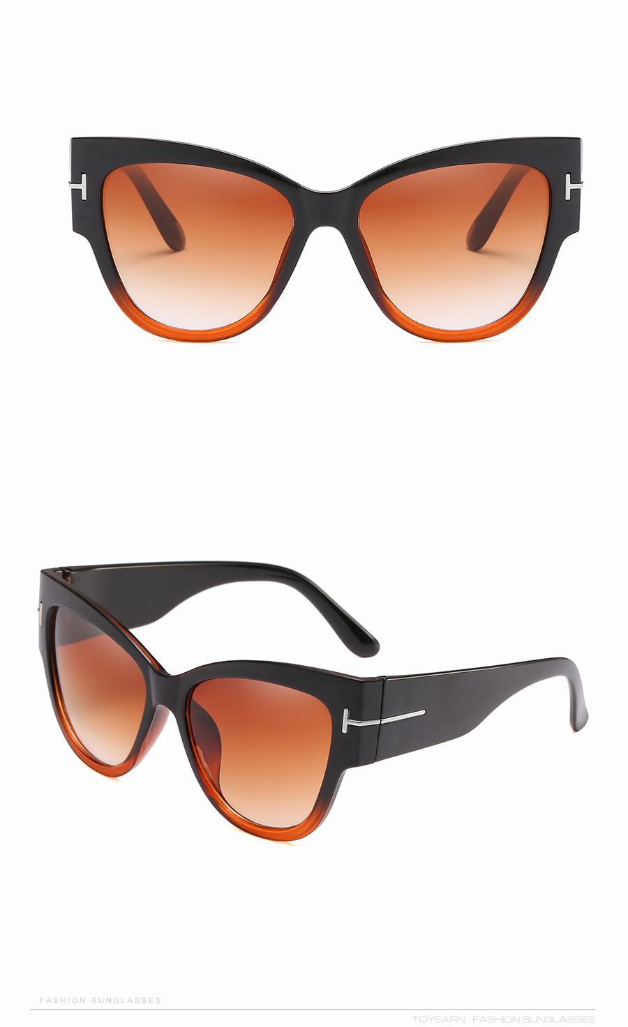 Солнцезащитные очки коричневые стекла