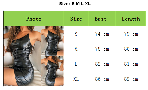 Таблица размеров мини-платья
