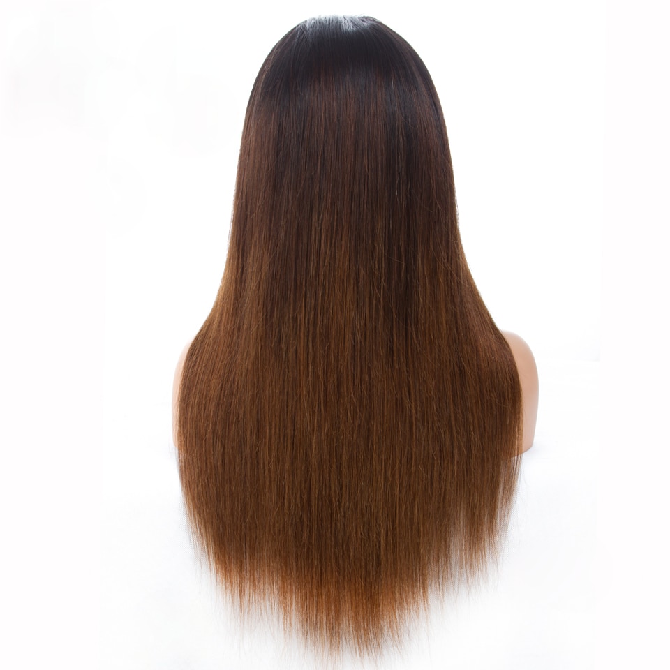 Натуральный длинный парик вид сзади
